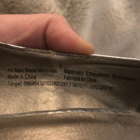 Mossimo Metallic Heels, size 6 - Picture 7 of 8